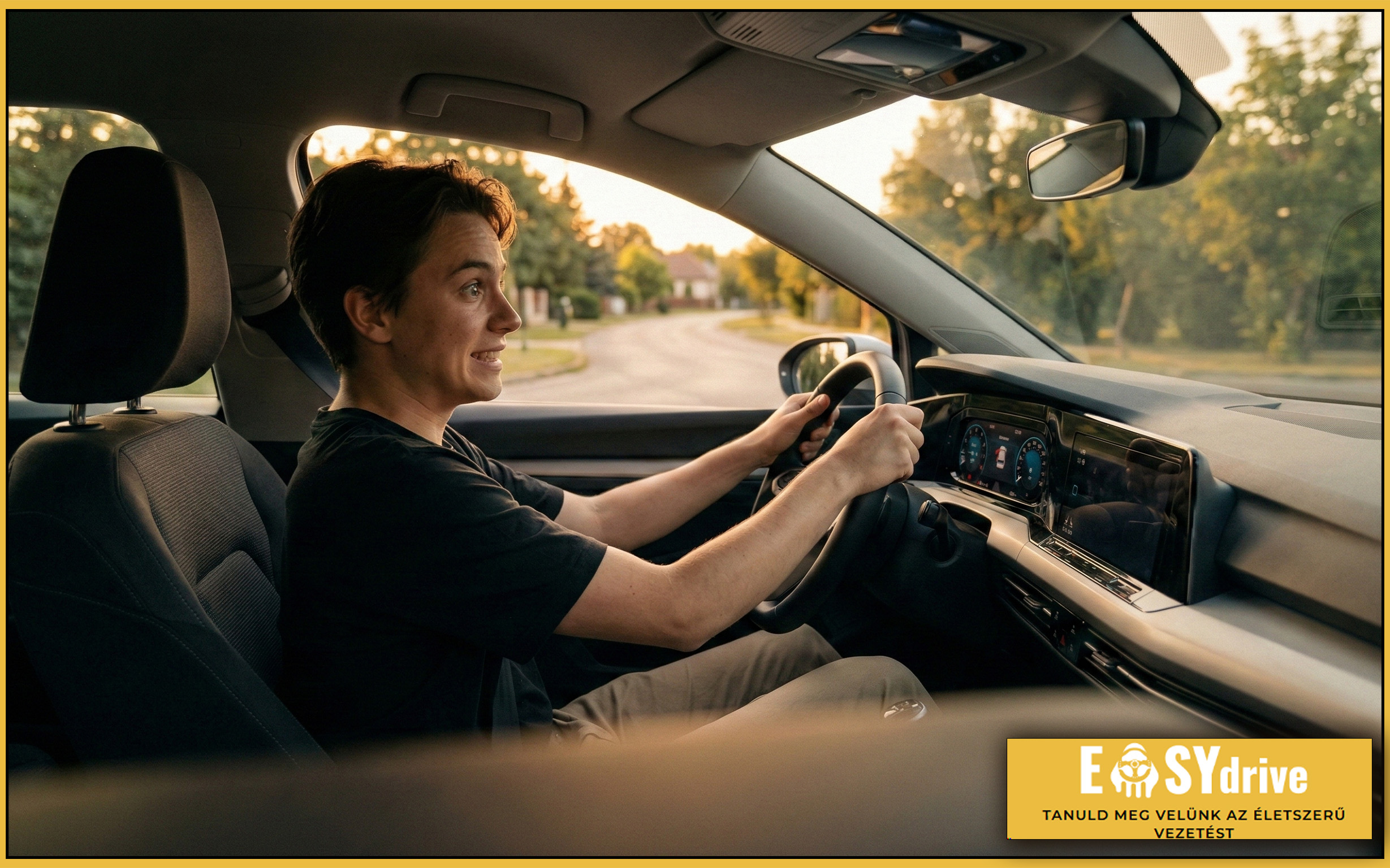 Első vezetés egyedül